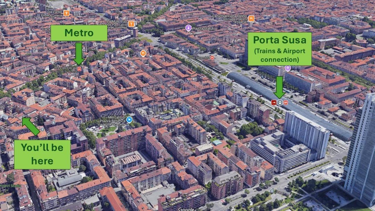 Bell'Appartamento In Cit Turin, Interamente Ristrutturato Exterior foto